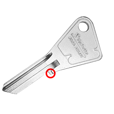 Ébauche de clé Vachette Assa Abloy V5