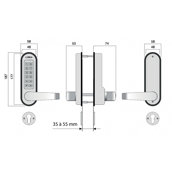 Garniture à code Jokey 1200