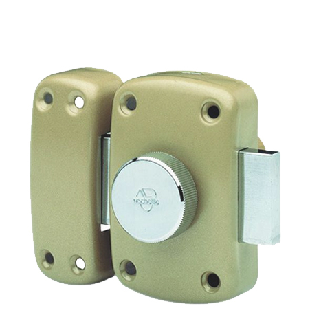 Verrou de sûreté à bouton Cyclop cylindre de 45 mm s'entrouvrant par 3